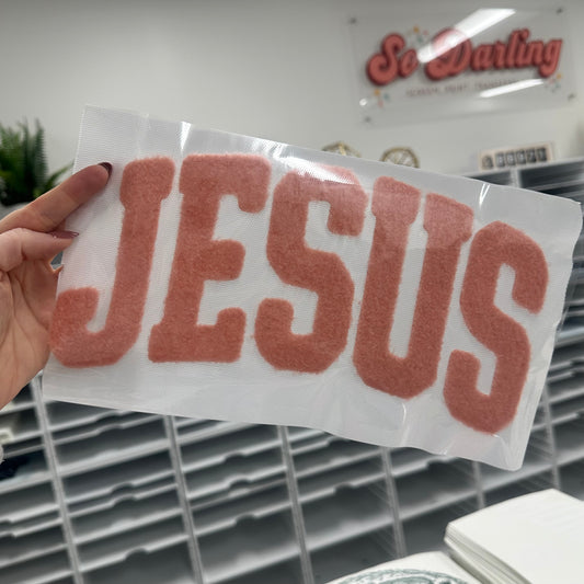 PRE-ORDER - Fluffy Patch - JESUS - 10-14 biz day to ship, ORDER SEPARATELY
