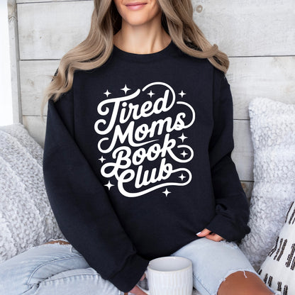 tired moms book club screen print transfer