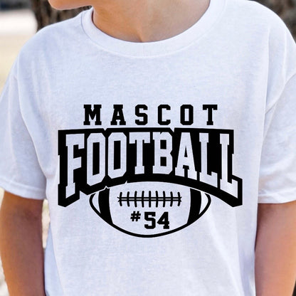 semi-custom FOOTBALL mascot (design set up only)