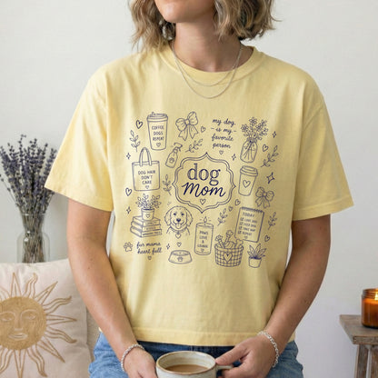 dog mom collage screen print transfer•