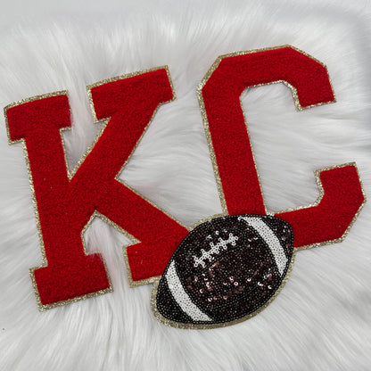 Sequins Patch - football KC