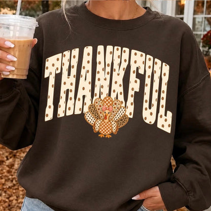 thankful turkey clear film screen print