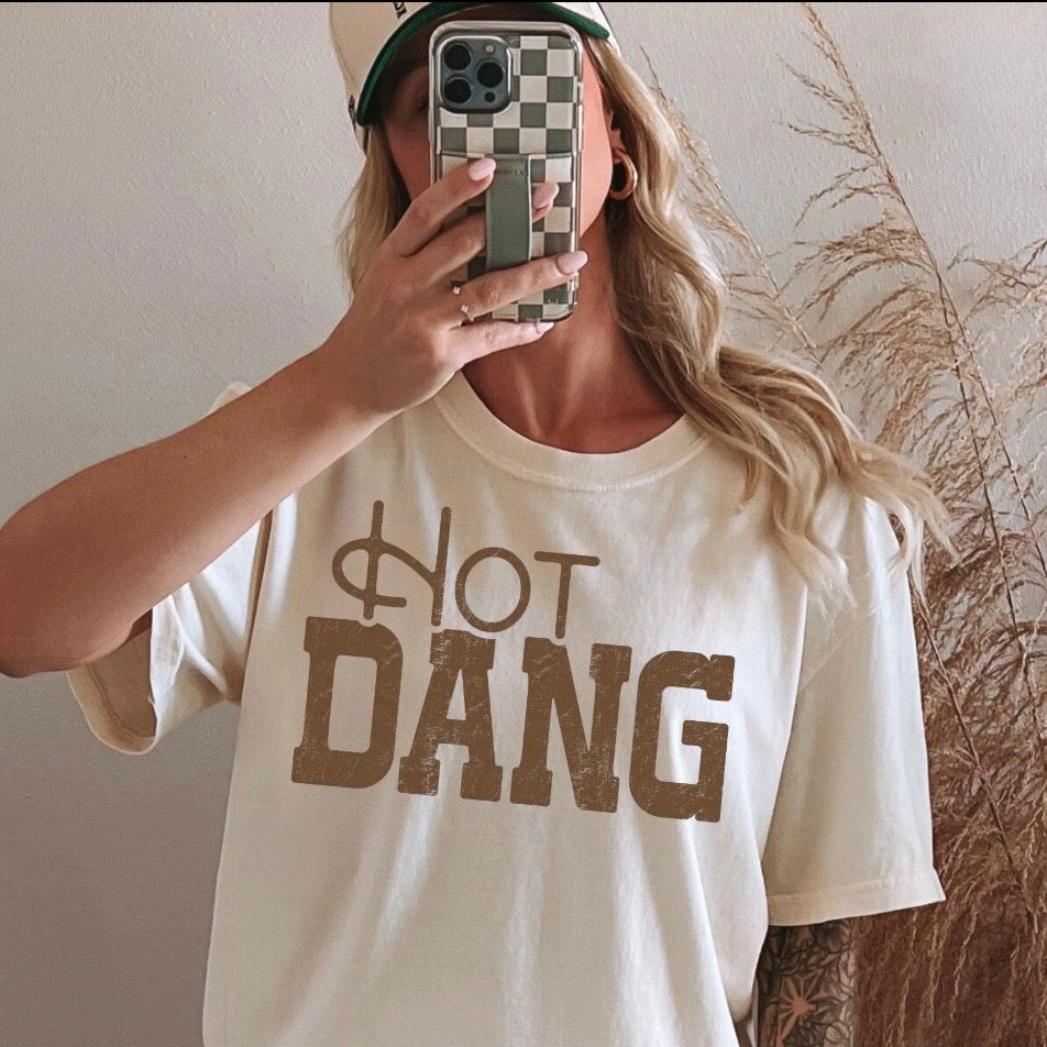 Hot Dang screen print transfer•