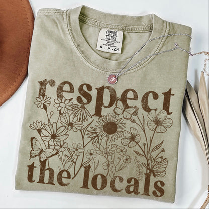 respect the locals screen print transfer