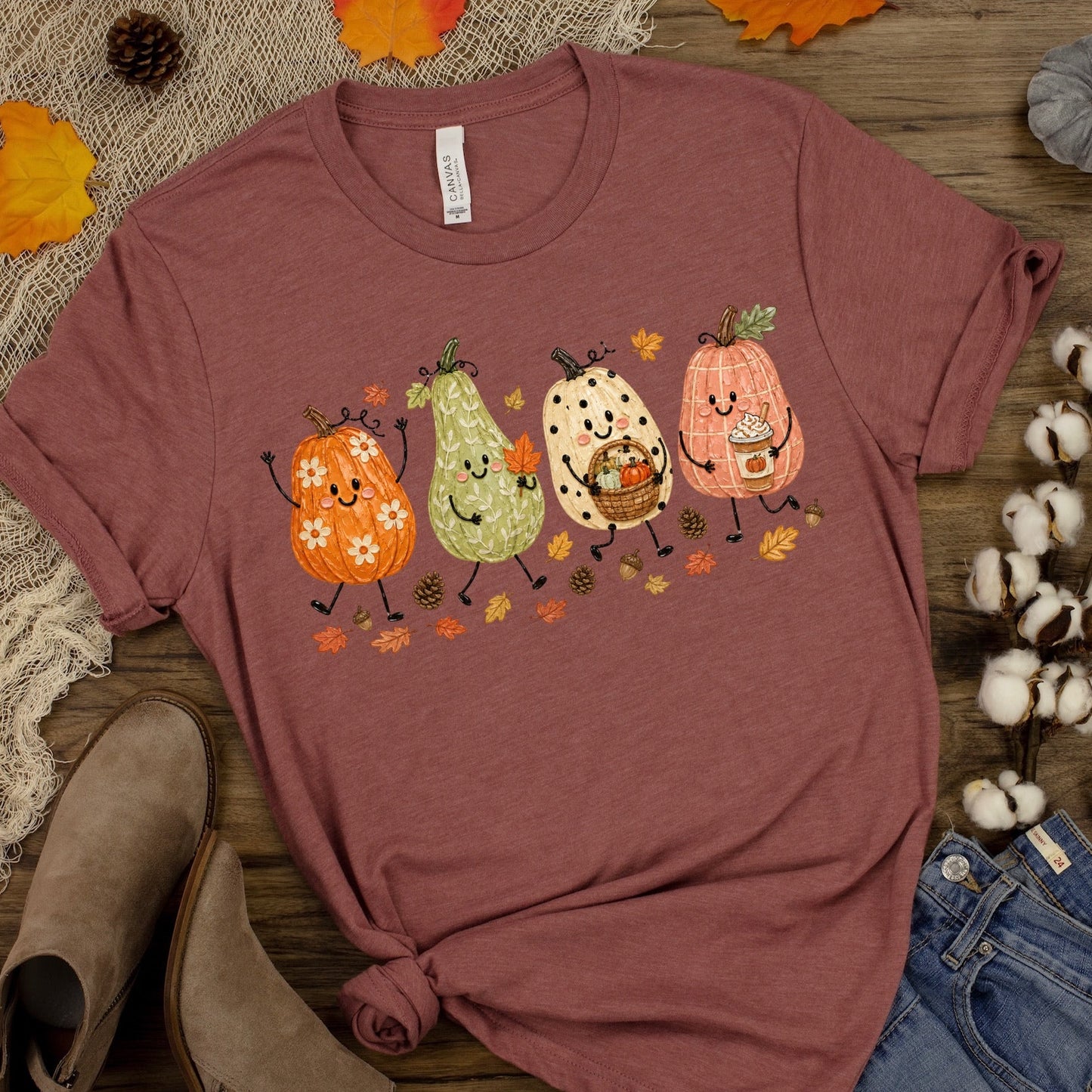 gourds happy doodles clear film screen print