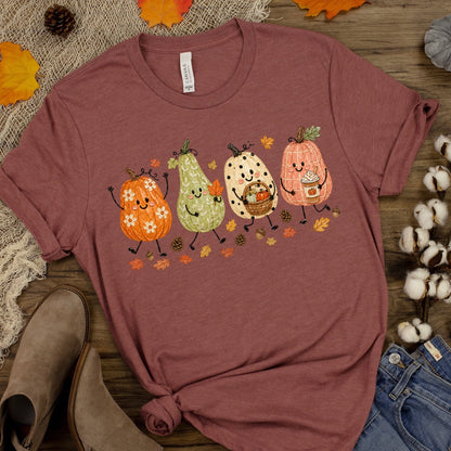 gourds happy doodles clear film screen print