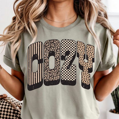 cozy grunge clear film screen print