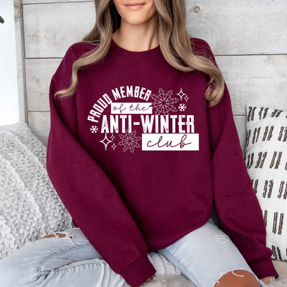 Anti-winter club screen print transfer