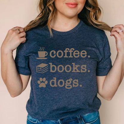 coffee books dogs screen print transfer