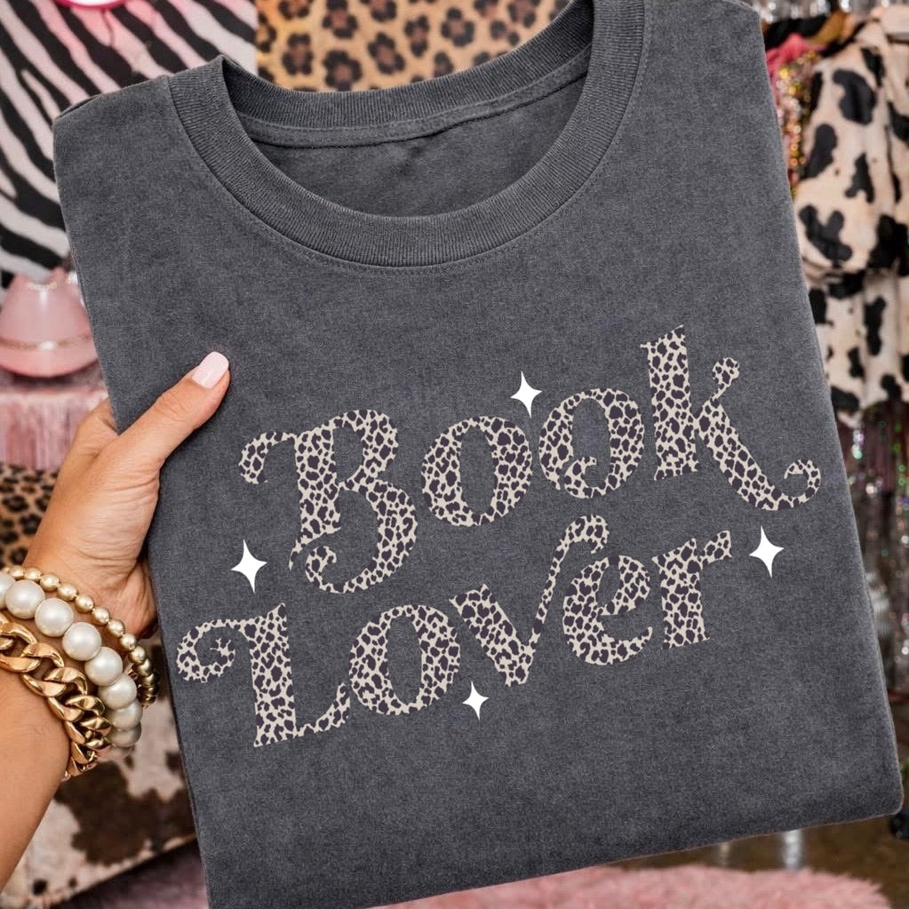 book lover clear film screen print