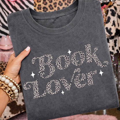 book lover clear film screen print