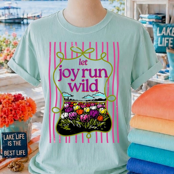 let joy run wild clear film screen print•