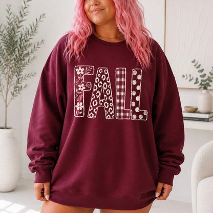 FALL doodle font screen print transfer•