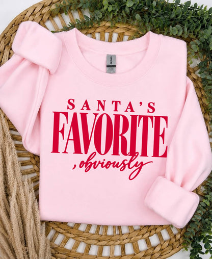 santas favorite, obviously screen print transfer