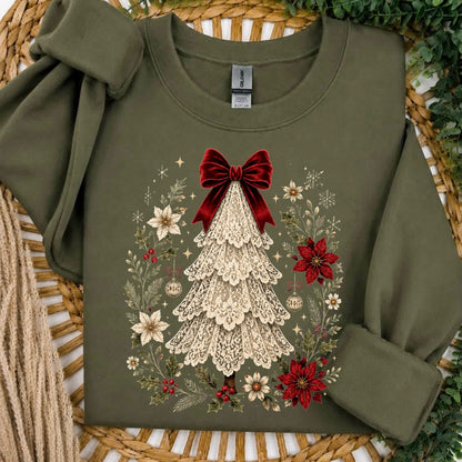 PRE-ORDER lace christmas tree DTF 5-7 biz day tat