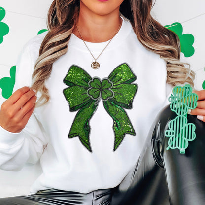 Sequins Patch - St Patty Bow