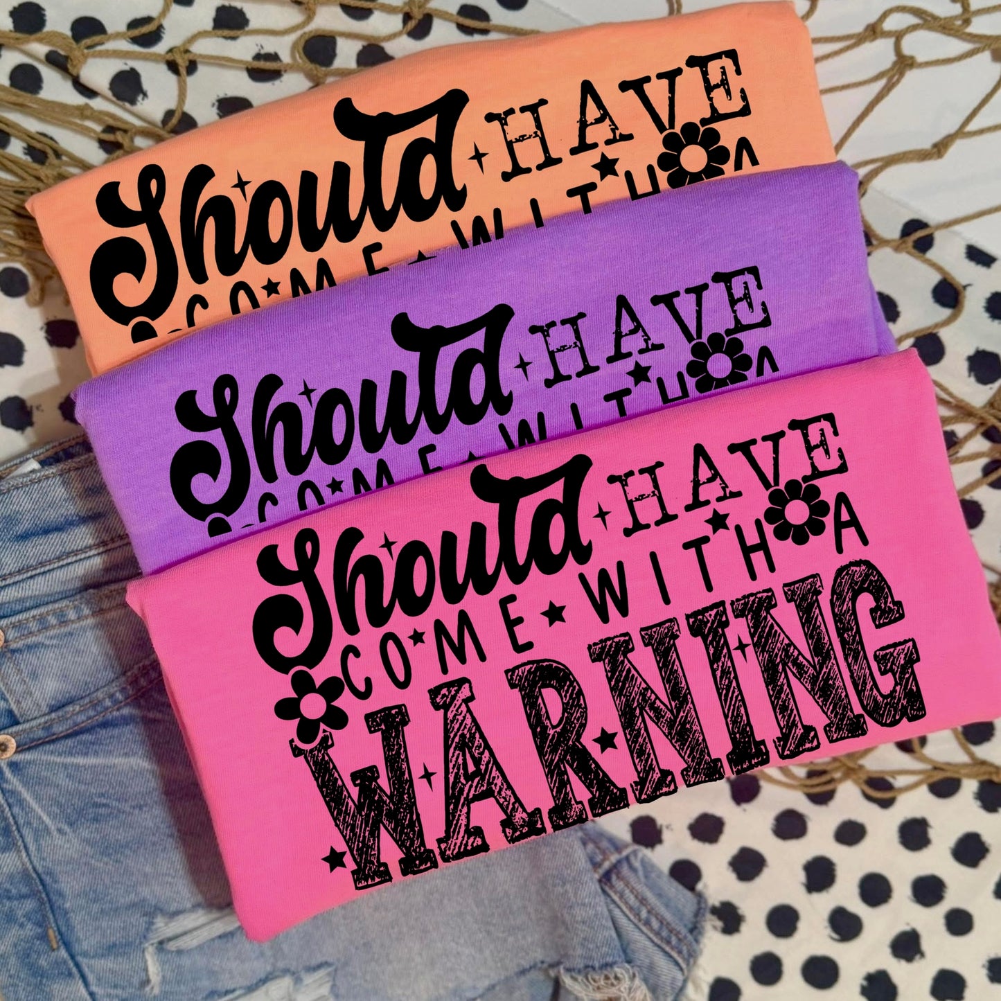 should have come with a warning screen print transfer•