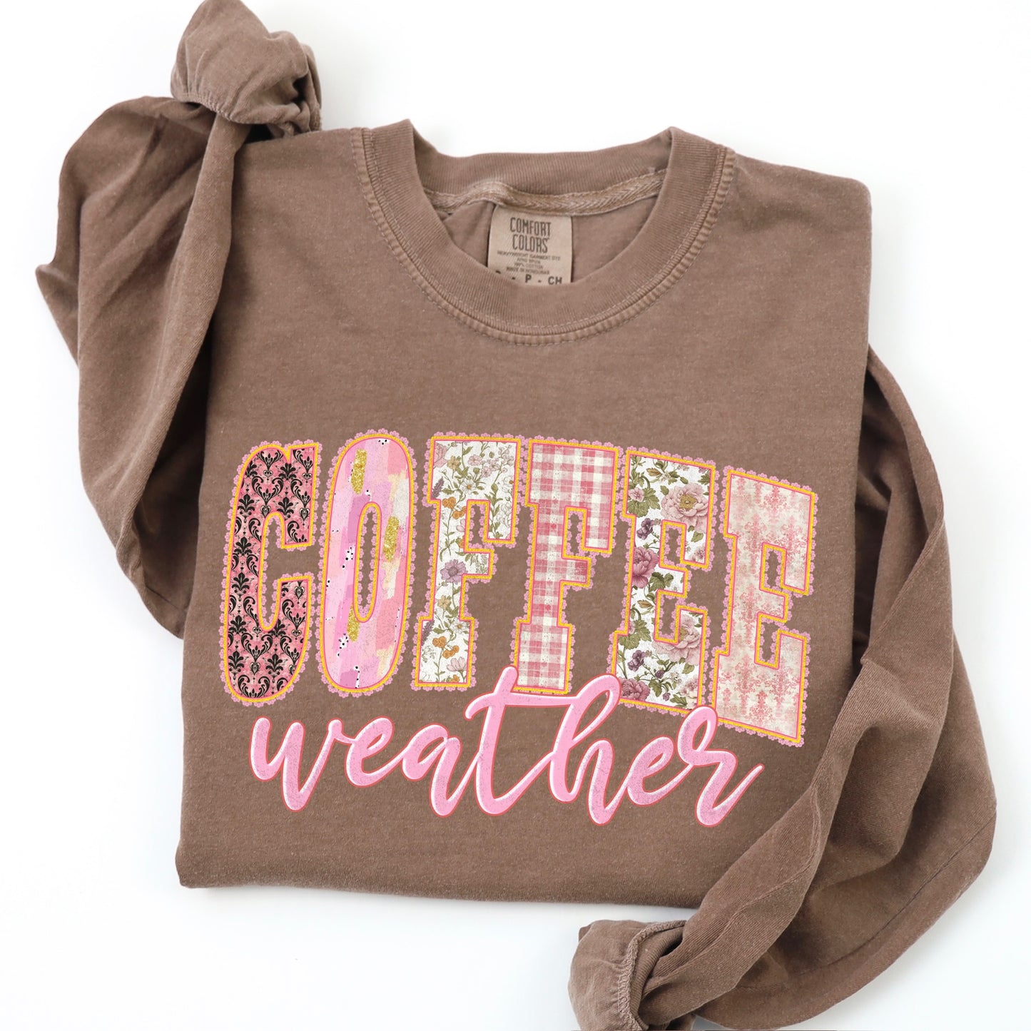 coffee weather clear film screen print