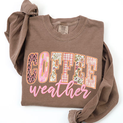 coffee weather clear film screen print