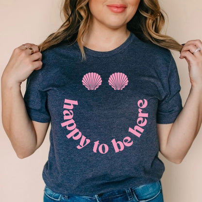 happy to be here screen print transfer•