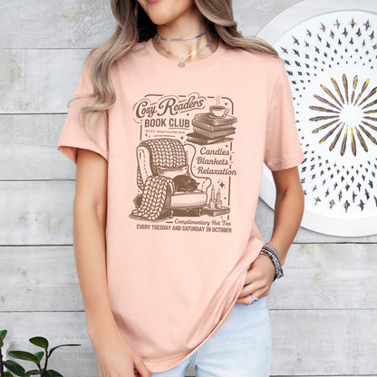 cozy readers club screen print transfer