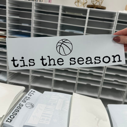 basketball tis the season screen print transfer