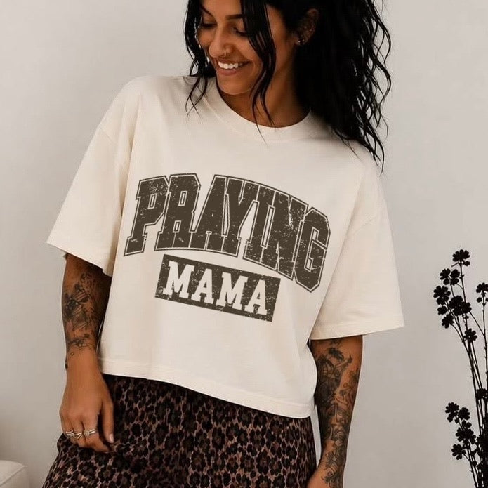 praying mama screen print transfer•
