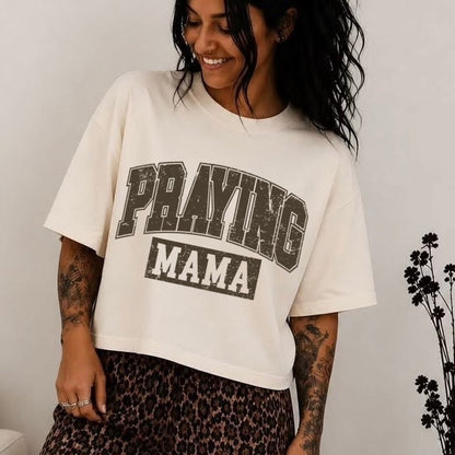 praying mama screen print transfer•