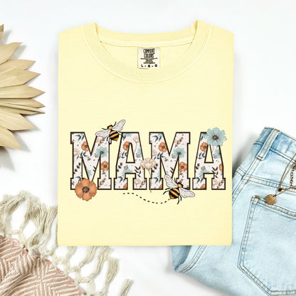 PRE-ORDER floral bee MAMA DTF - 7-10 BIZ DAY TAT