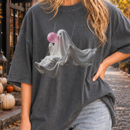 PRE-ORDER 5-7 biz day tat bubblegum swinging ghost DTF