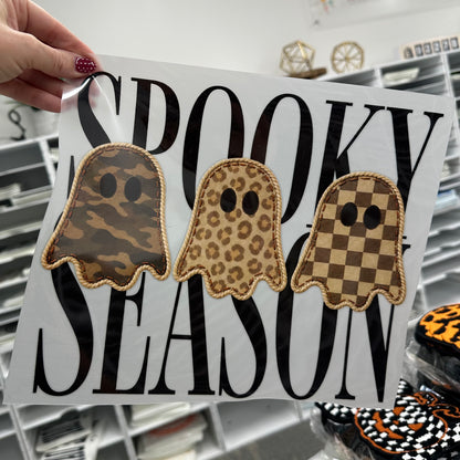PRE-ORDER 5-7 BUSINESS DAY TAT spooky season ghost trio DTF