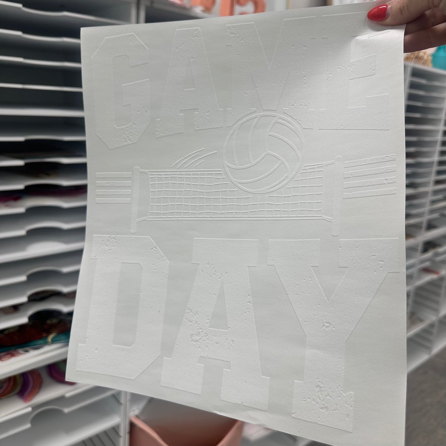 volleyball game day screen print transfer•
