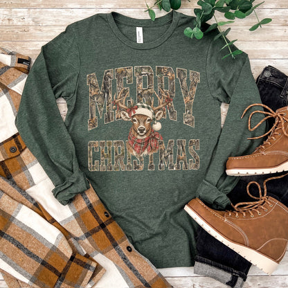 PRE-ORDER camo merry christmas DTF 5-10 biz day tat