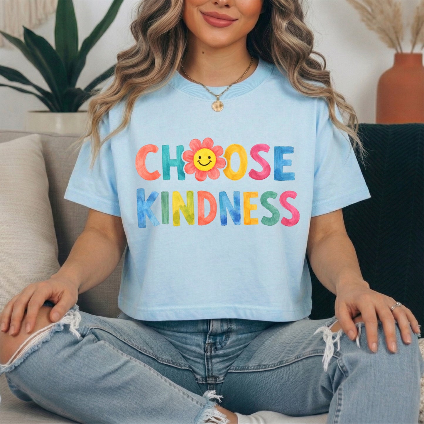 choose kindness clear film screen print