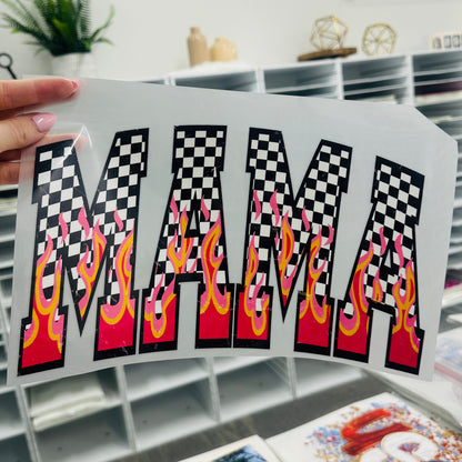 PRE-ORDER 7-10 business days checker flame MAMA DTF
