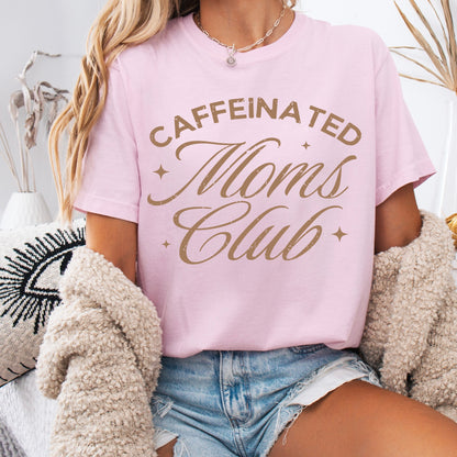 Caffeinated Moms Club screen print transfer