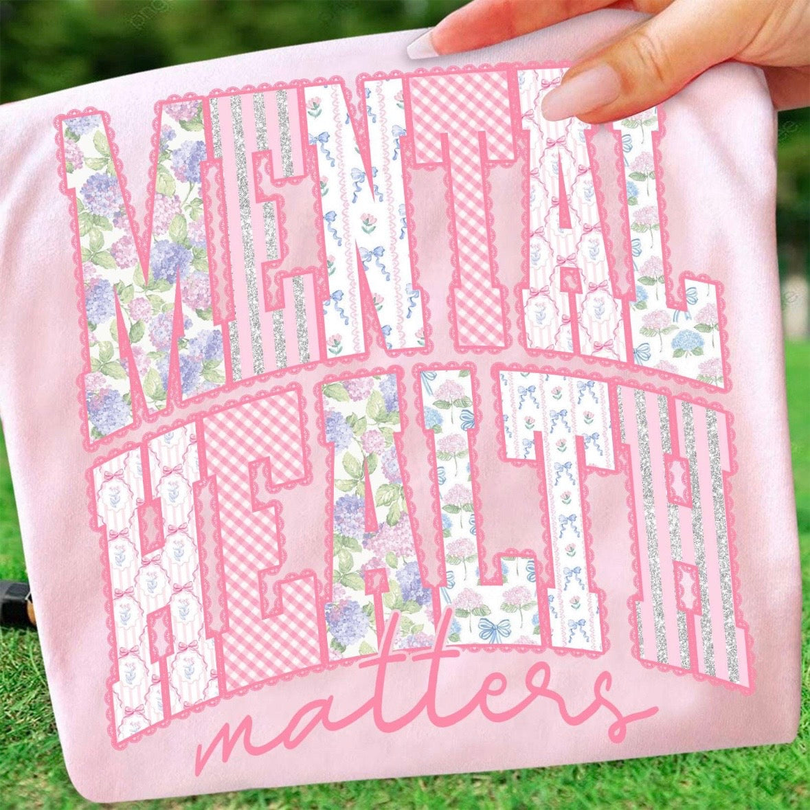 mental health matters clear film screen print