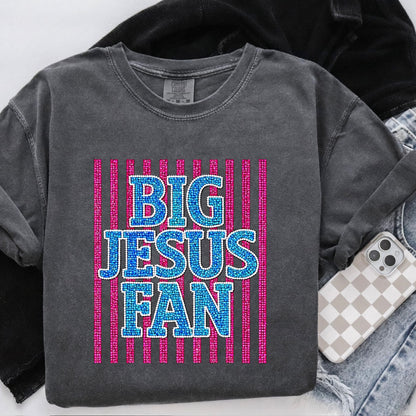 Spangle Transfer - Big Jesus Fan