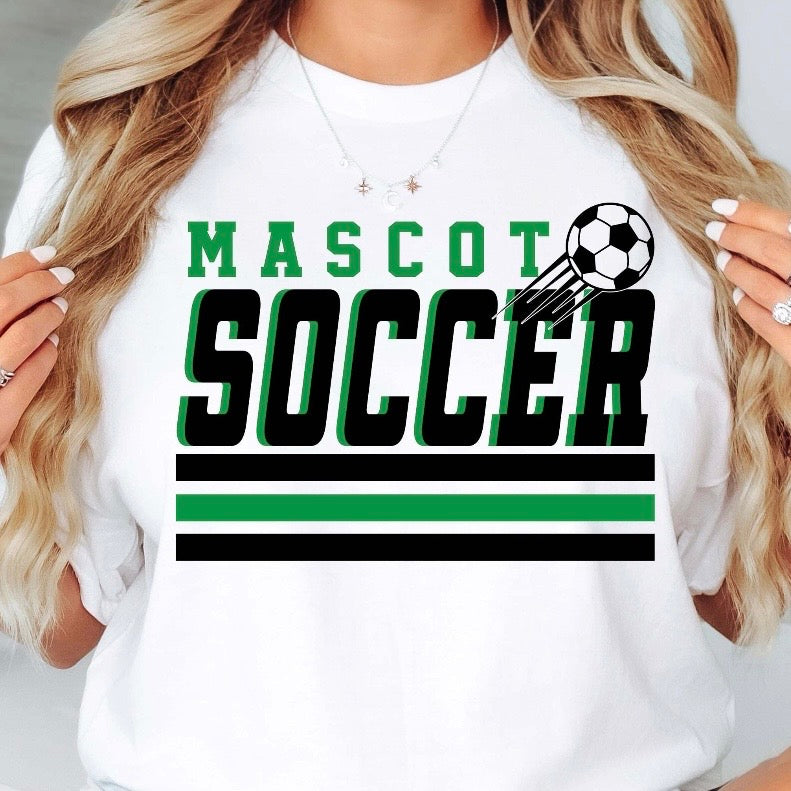 semi-custom SOCCER mascot (design set up only)