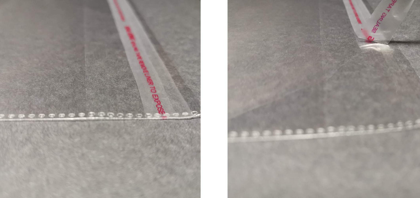 Wowfit 100 CT 10x13 Self Sealing Clear Shirt Bags for Small Business
