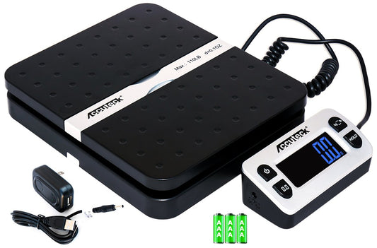 ACCUTECK 8580 High Capacity 110 Lbs High Accuracy 0.1OZ Digital Postal Scale with Remote Display