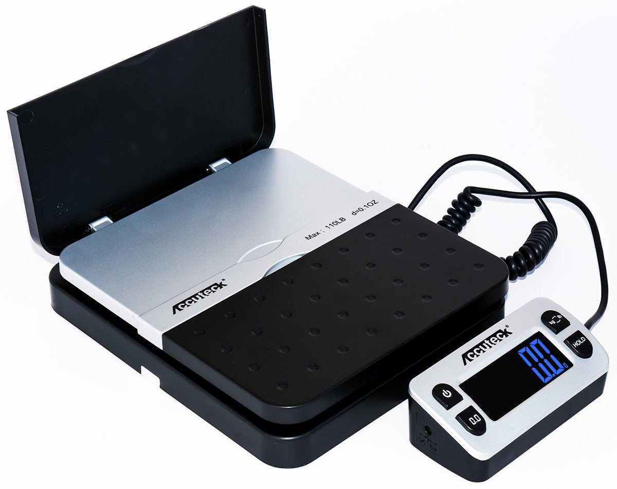 ACCUTECK 8580 High Capacity 110 Lbs High Accuracy 0.1OZ Digital Postal Scale with Remote Display