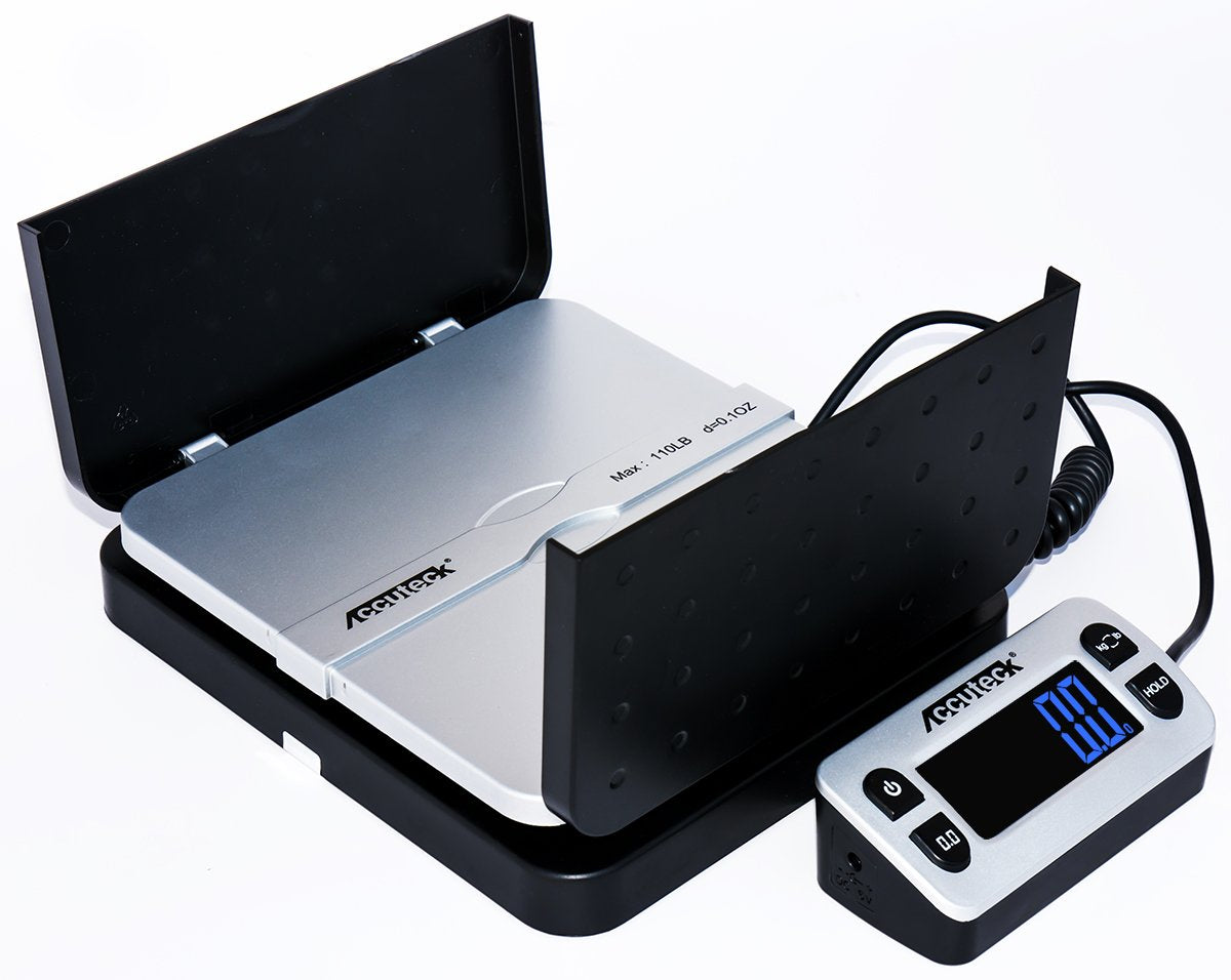 ACCUTECK 8580 High Capacity 110 Lbs High Accuracy 0.1OZ Digital Postal Scale with Remote Display