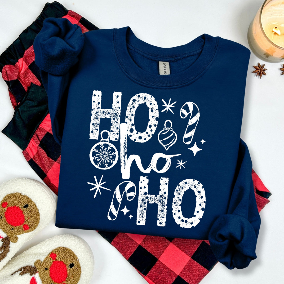 Ho Ho Ho screen print transfer•