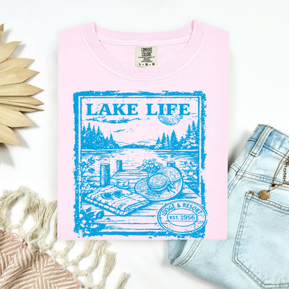 Lake Life screen print transfer