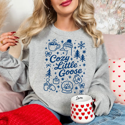 cozy little goose screen print transfer