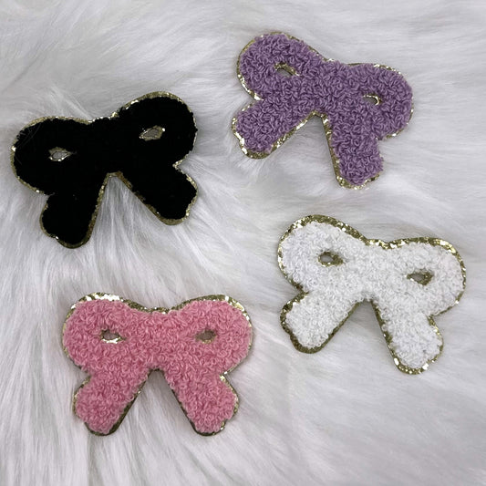 Chenille Patch - small BOW 2.7 inch