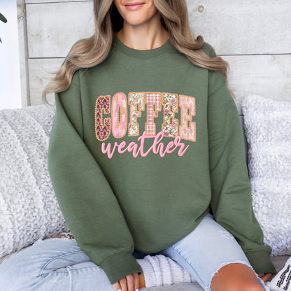 coffee weather clear film screen print