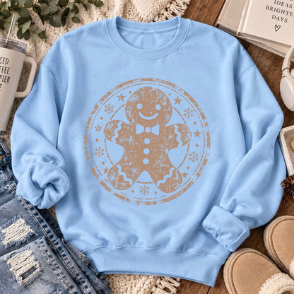 gingerbread man screen print transfer•