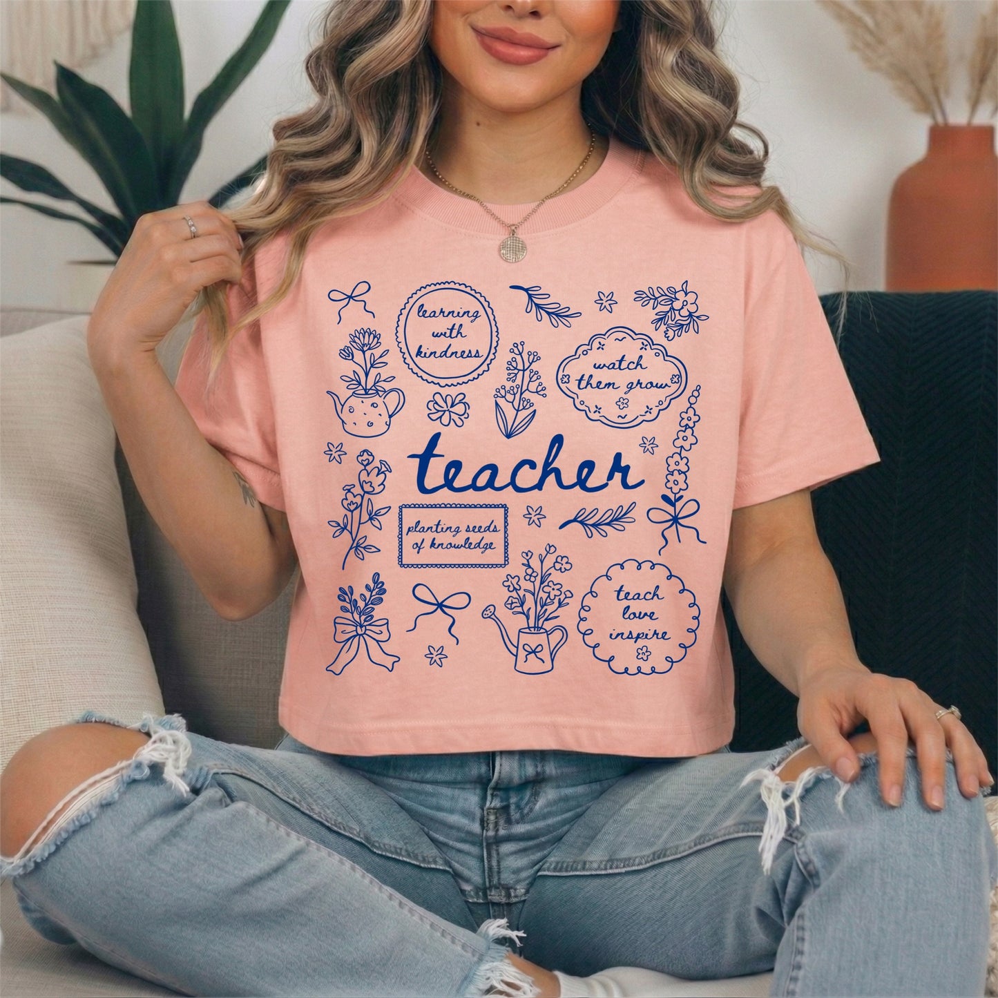 teacher doodles screen print transfer•